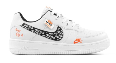 Tenis 270 Blanco Negro Naranja