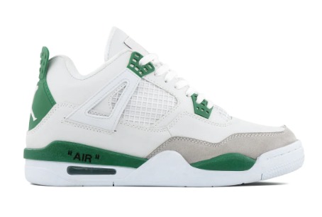 Tenis Retro 4 Blanco Verde