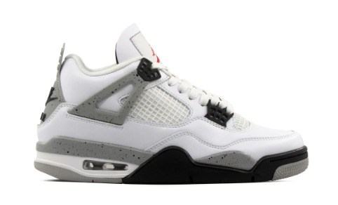 Tenis Retro 4 White Cement