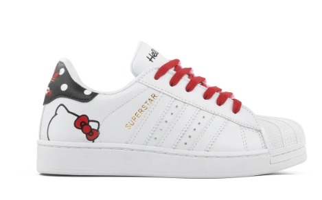 Tenis Concha Blanco Hello Kitty