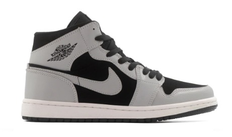 Tenis Retro 1 Gris Negro