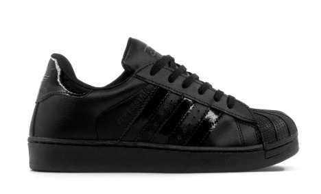 Tenis Concha Negro Charol