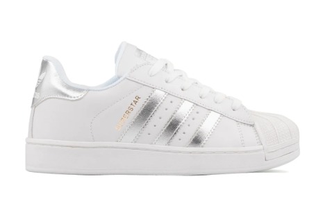 Tenis Concha Blanco Plata